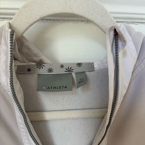 Athleta white zipper jacket. Size XS.
